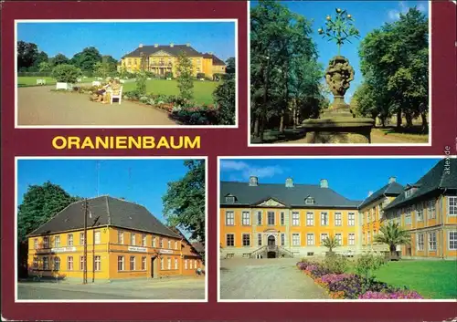 Vockerode Oranienbaum-Wörlitz   Gaststätte "Goldener Hirsch", Schloss 1980
