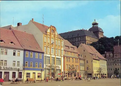 Weißenfels Schloss Neu-Augustusburg und Karl-Marx-Platz 1980