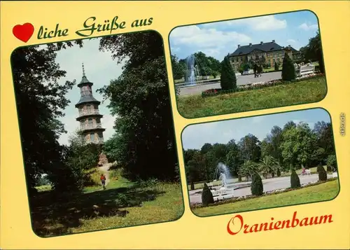 Oranienbaum Wörlitz Schlosspark, Schloss, Pagode 1987