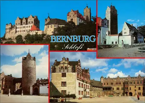 Bernburg (Saale) Schloß Ansichtskarte xxx 1987