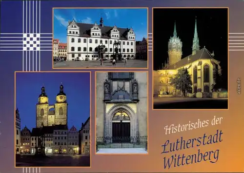 Wittenberg Rathaus, Evangelische Schloßkirche,   Thesentüre von 1858 1987