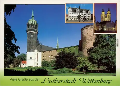 Wittenberg Schloss und Evangelische Schloßkirche, Rathaus, Stadtkirche 1987