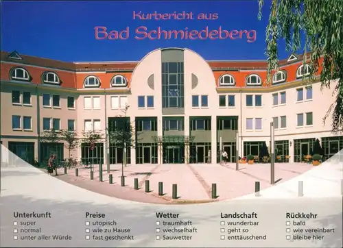 Ansichtskarte Bad Schmiedeberg Städtisches Kurhaus: Kurmittelhaus 1987