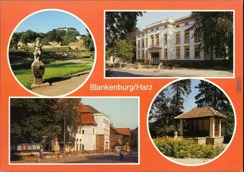 Blankenburg (Harz) Schloss, Teufelsbad, Kurhotel, Kurpark 1986