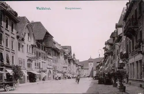 Waldshut Waldshut-Tiengen Partie in der Hauptstraße 1914