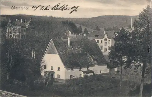 Oberbrügge Halver Partie in der Stadt  Ansichtskarte  1907