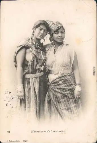 Maureyues de Constantine - Erotika Afrika Afrika Erotik Vintage Postcard 1914