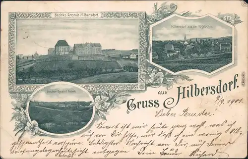 Hilbersdorf (Muldental) 3 Bild: Panorama, Dresdner Dynamit Fabrik 1901 