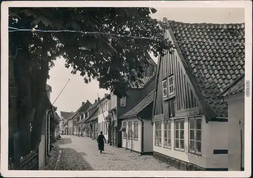 Schleswig (Sleswig/Slesvig) Holm - Straße Foto Ansichtskarte 1940