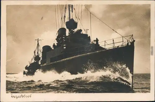 Ansichtskarte  Torpedoboot - Deutsche Kriegsmarine Fotokarte 1943