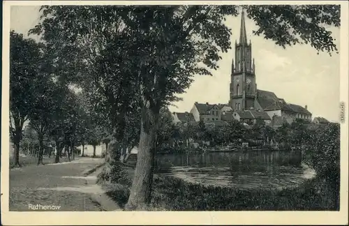 Ansichtskarte Rathenow Ev. Kirche St. Marien Andreas 1931