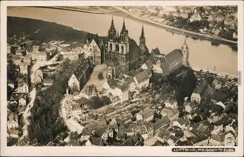 Meißen Luftbild 1930 Walter Hahn:5651 Foto Ansichtskarte