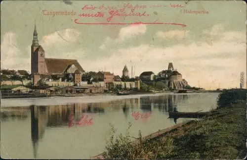 Ansichtskarte Tangermünde Blick auf die Stadt 1905