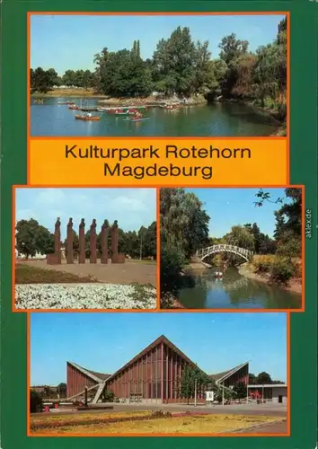 Magdeburg Adolf-Mittag-See, Pferdetor, Brücke, Hyperschale 1987