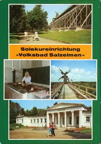 Schönebeck Solekureinrichtung Volksbad Unterwassermassage, Lindenbad 1986