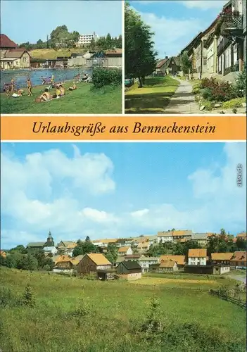 Benneckenstein Freibad, Oberstadt, Teilansicht 1988