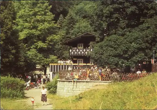 Wernigerode HO-Gaststätte Christianental Ansichtskarte  1989