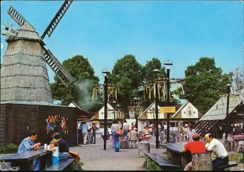 Ansichtskarte Köpenick-Berlin Mecklenburger Dorf, Windmühle, Imbiss 1981