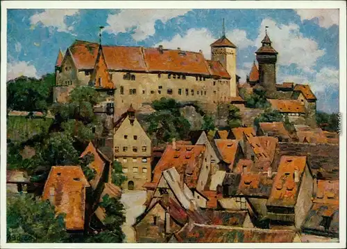 Ansichtskarte Nürnberg Nürnberger Burg 1980