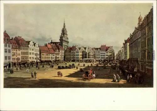 Innere Altstadt-Dresden Canaletto - Altmarkt (Gemäldegalerie Dresden) 1955