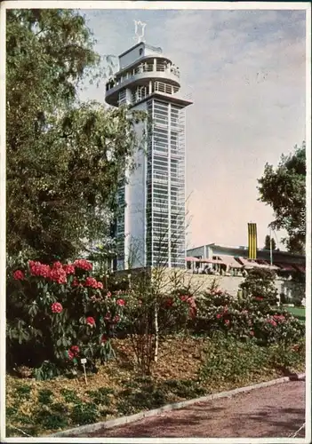 Ansichtskarte Essen (Ruhr) Grugaturm (Aussichtsturm) 1956