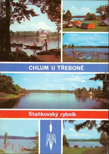 Ansichtskarte Chlum u Třeboně Staňkovský rybník/Stankauer Teich 1988