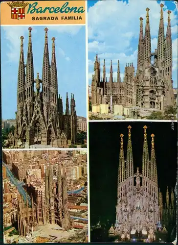 Ansichtskarte Barcelona Sagrada Família 1973