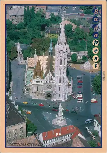 Ansichtskarte Budapest Mathias-Kirche / Matyas-templom 1999