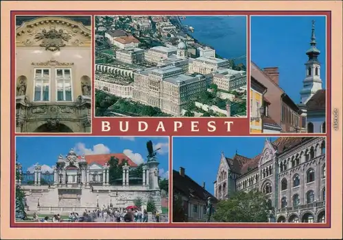 Budapest Verschiedene Ansichten aus der Stadt mit Burgpalast, Kirche uvm. 2000