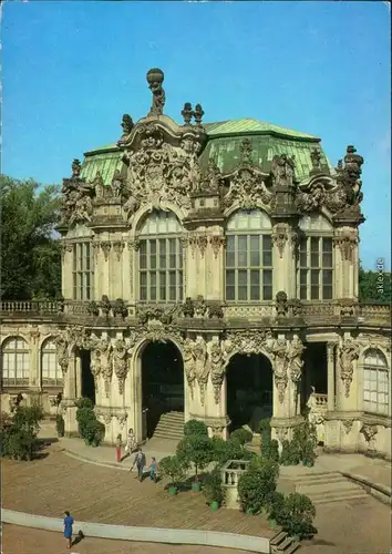 Ansichtskarte Innere Altstadt-Dresden Zwinger - Wallpavillon 1987