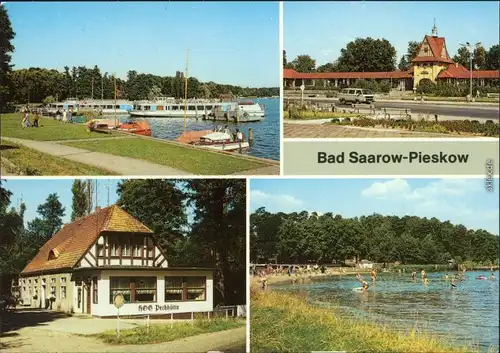 Bad Saarow Anlegestelle  Weißen Flotte Bahnhof  HO-Gaststätte  Pechhütte 1988