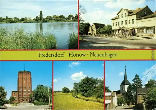 Hönow, Fredersdorf C-Warenhaus, Kirche Mühlenfließ, Neuenhagen - Rathaus 1989