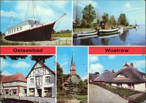 Wustrow Ostseebad Betriebsferienheim Hafen Hauptstraße Anlage Neue Straße 1982