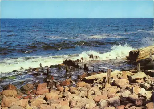 Mecklenburg Vorpommern Grüße von der Ostsee: Wellen, Steine, Möwen 1986