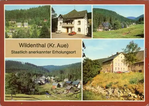 Wildenthal Eibenstock  Bungalow FDGB-Erholungsheim, OT Oberwildenthal,  1983