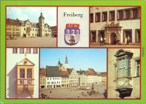 Freiberg (Sachsen) Rathaus Portal Obermarkt, Barock-Erker  Meißner Gasse 1983