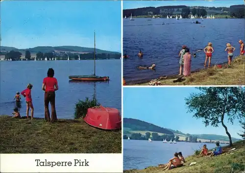 Ansichtskarte Oelsnitz (Vogtland) Talsperre Pirk 1990