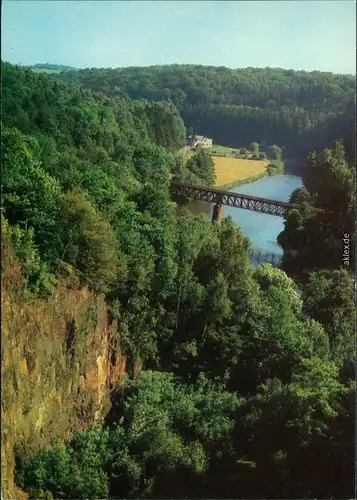 Schönborn Dreiwerden-Rossau (Sachsen) Blick ins Zschopautal 1983