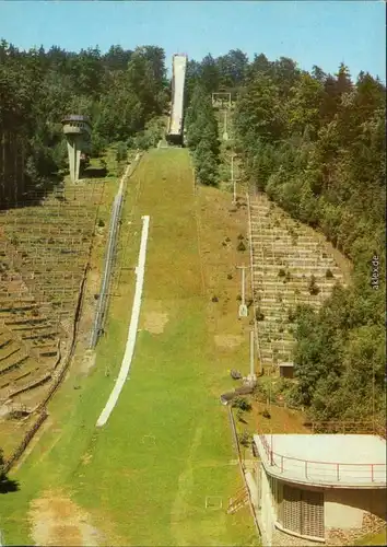 Ansichtskarte Klingenthal Große Aschbergschanze 1984