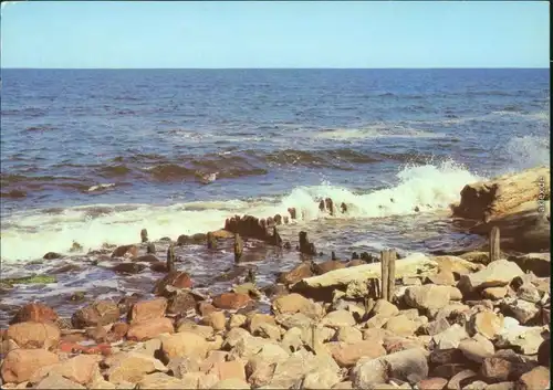 Mecklenburg Vorpommern Grüße von der Ostsee: Wellen, Steine, Möwen 1986