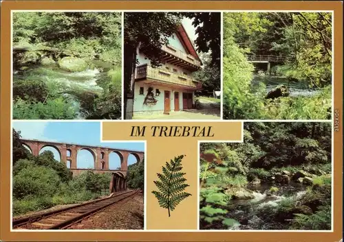 Jocketa-Pöhl An der Trieb, Adlerstein-Alm - Bettenhaus, Elsterbrücke 1983