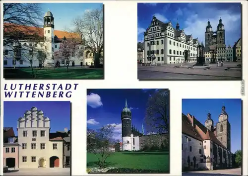 Wittenberg  Rathaus und Stadtkirche, Melanchthonhaus,   Stadtkirche 1996