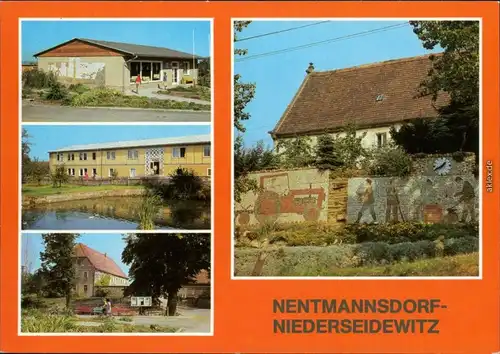 Nentmannsdorf-Niederseidewitz- Kaufhalle, PGH Mechanik, Teilansicht  1985