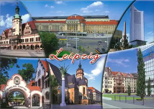 Ansichtskarte Leipzig Stadtteilansichten 7 2000