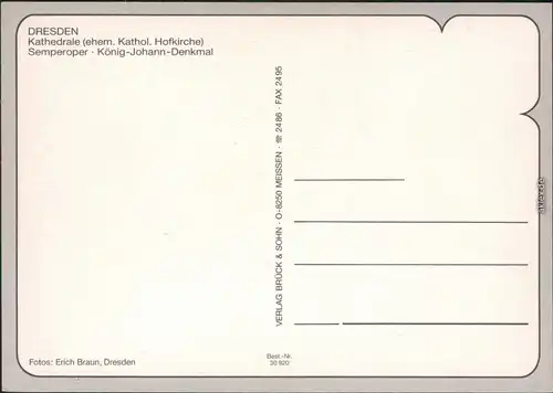Innere Altstadt-Dresden Hofkirche Dresden / Kathedrale Semperoper,   1995