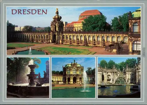 Innere Altstadt-Dresden Dresdner Zwinger: Kronentor, Wallpavillon,  1995