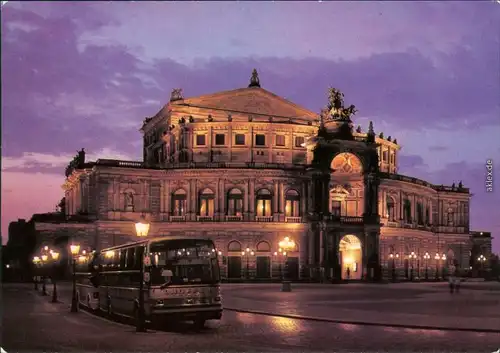 Ansichtskarte Innere Altstadt-Dresden Semperoper 1988