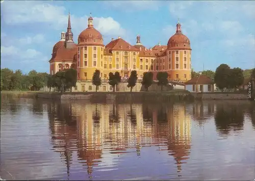 Ansichtskarte Moritzburg Barockmuseum und Kgl. Jagdschloss 1987