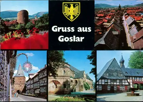 Goslar Altstadt, Breites Tor, Kaiserpfalz, Frankenberger Plan 1995