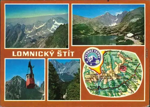 Tatralomnitz-Vysoké Tatry Tatranská Lomnica Seilbahn Skalnaté pleso - 1978